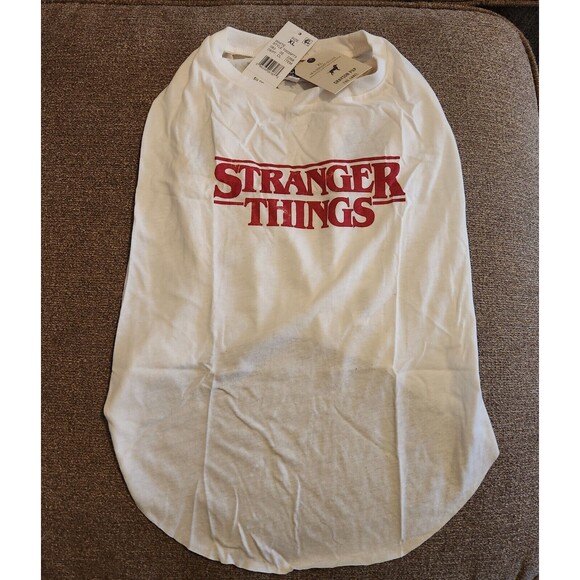 Dog Shirt Grayson Pup, The Label: "Stranger Things"  Cream, Size XS NWT - Picture 1 of 3